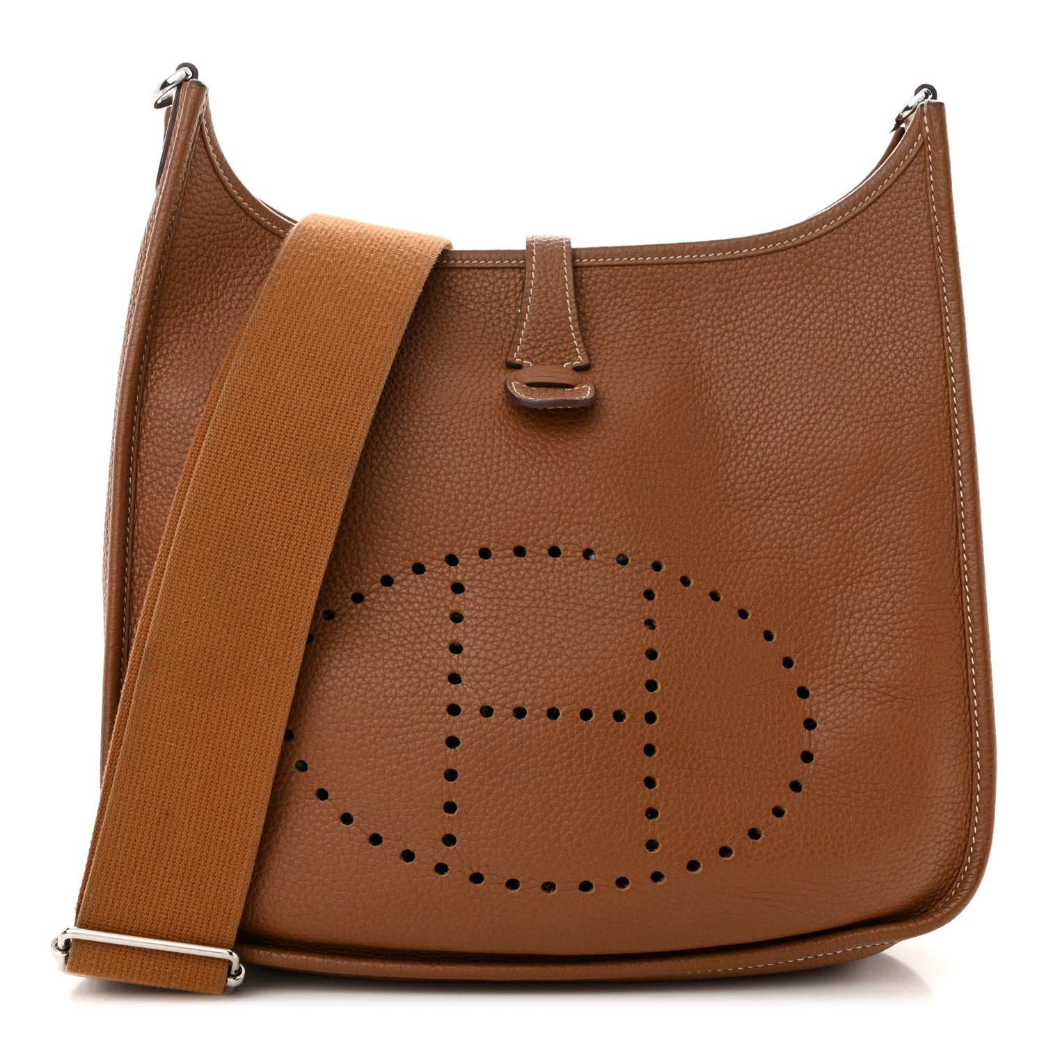 Hermes Taurillon Clemence Evelyne III PM Gold 1 of 13