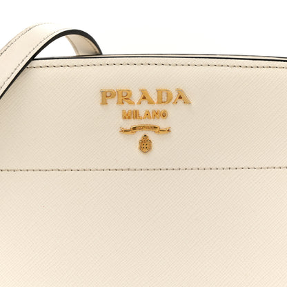 Prada Saffiano City Calfskin Esplanade Crossbody Bag White 7 of 13