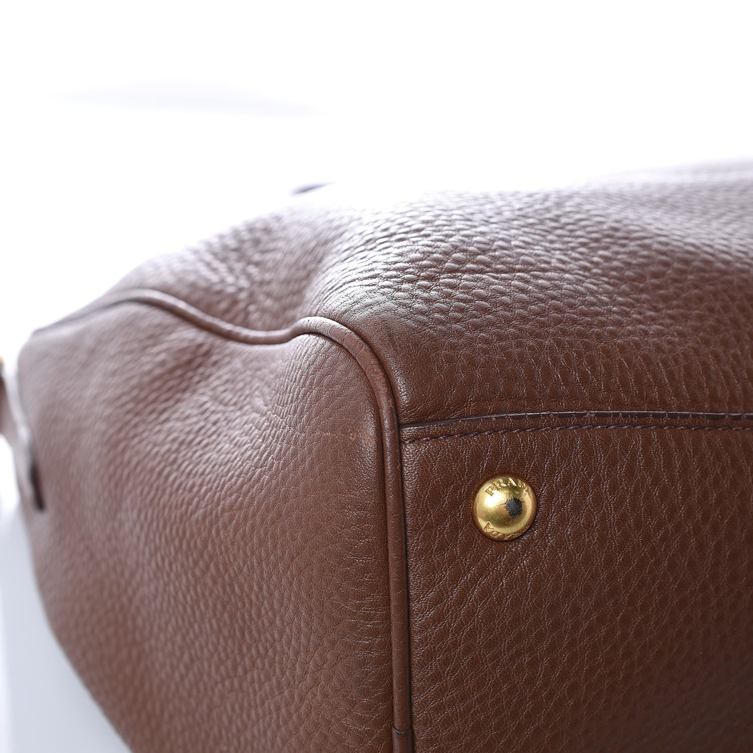 Prada Vitello Daino Shopping Tote Bruciato 12 of 17