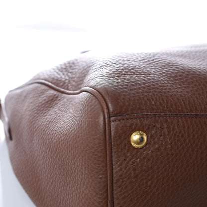 Prada Vitello Daino Shopping Tote Bruciato 12 of 17