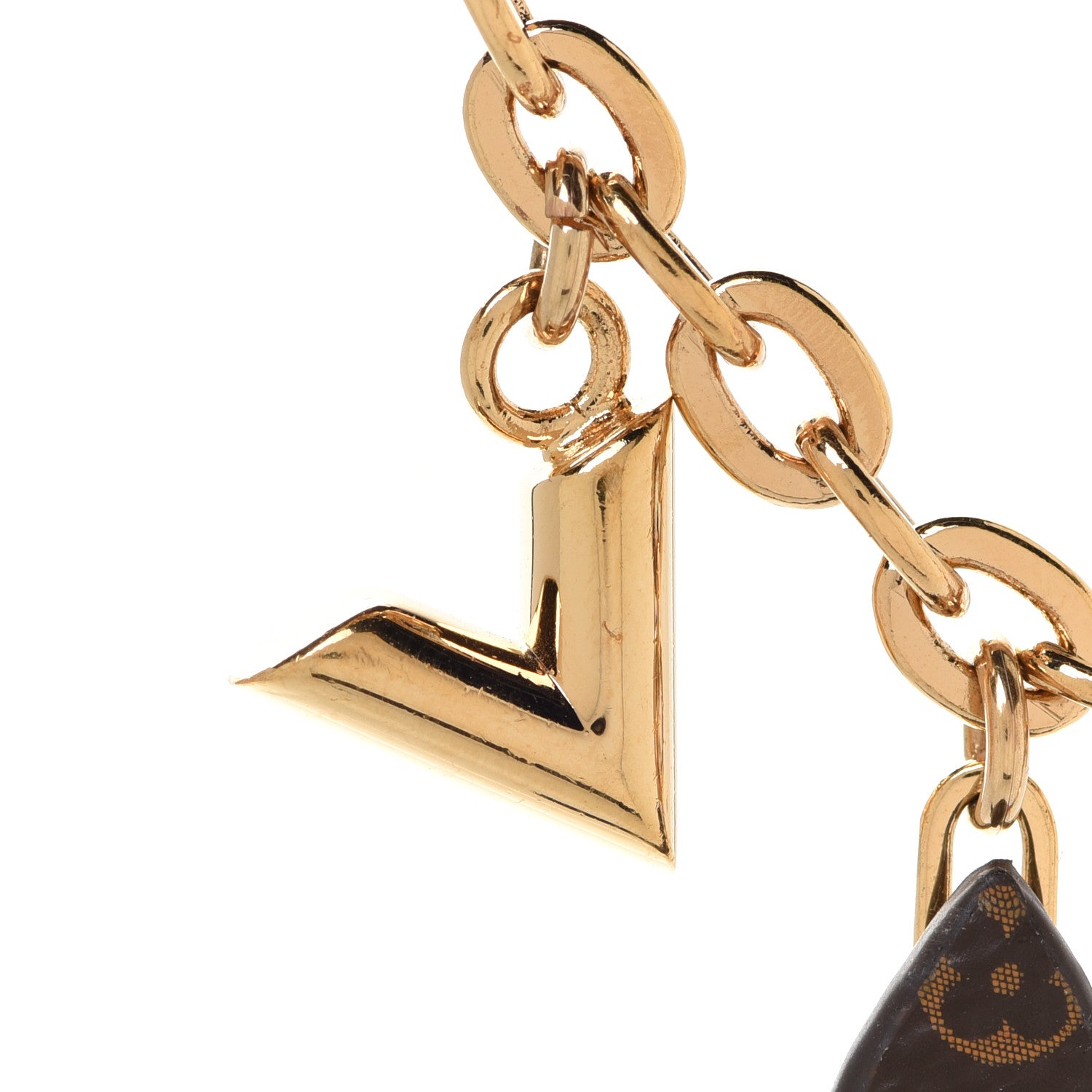 Louis Vuitton Brass Monogram Blooming Flowers Bag Charm Key Holder Rose Ballerine 3 of 7