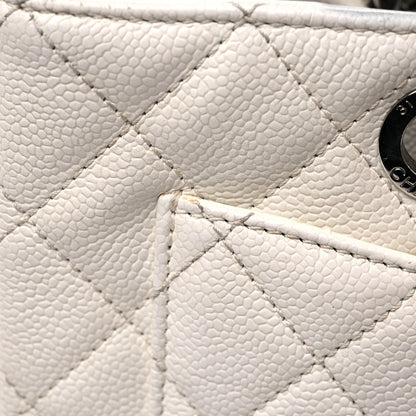 Chanel Caviar Quilted Grand Shopping Tote GST White 22 of 27