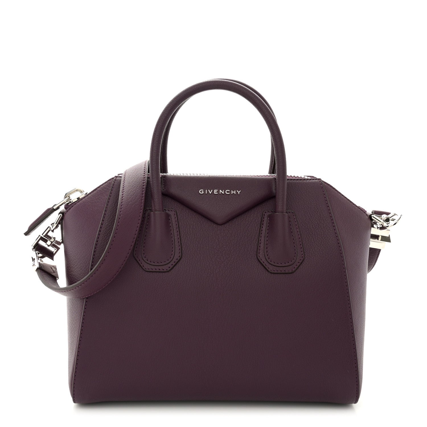 Givenchy Sugar Goatskin Small Antigona Dark Purple 1 of 11