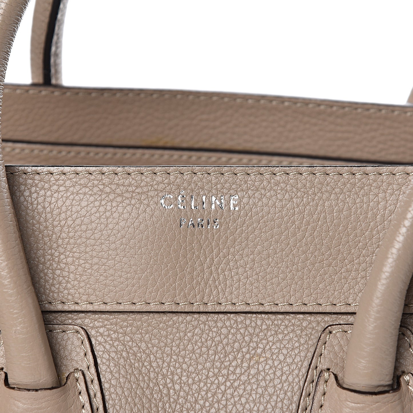 Drummed Calfskin Micro Luggage Dune