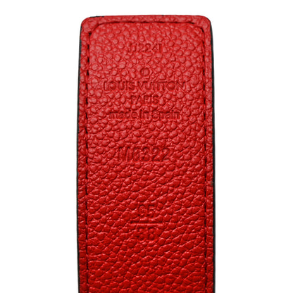 Louis Vuitton Calfskin Monogram 30mm LV Initiales Reversible Belt 95 38 Coquelicot 6 of 6