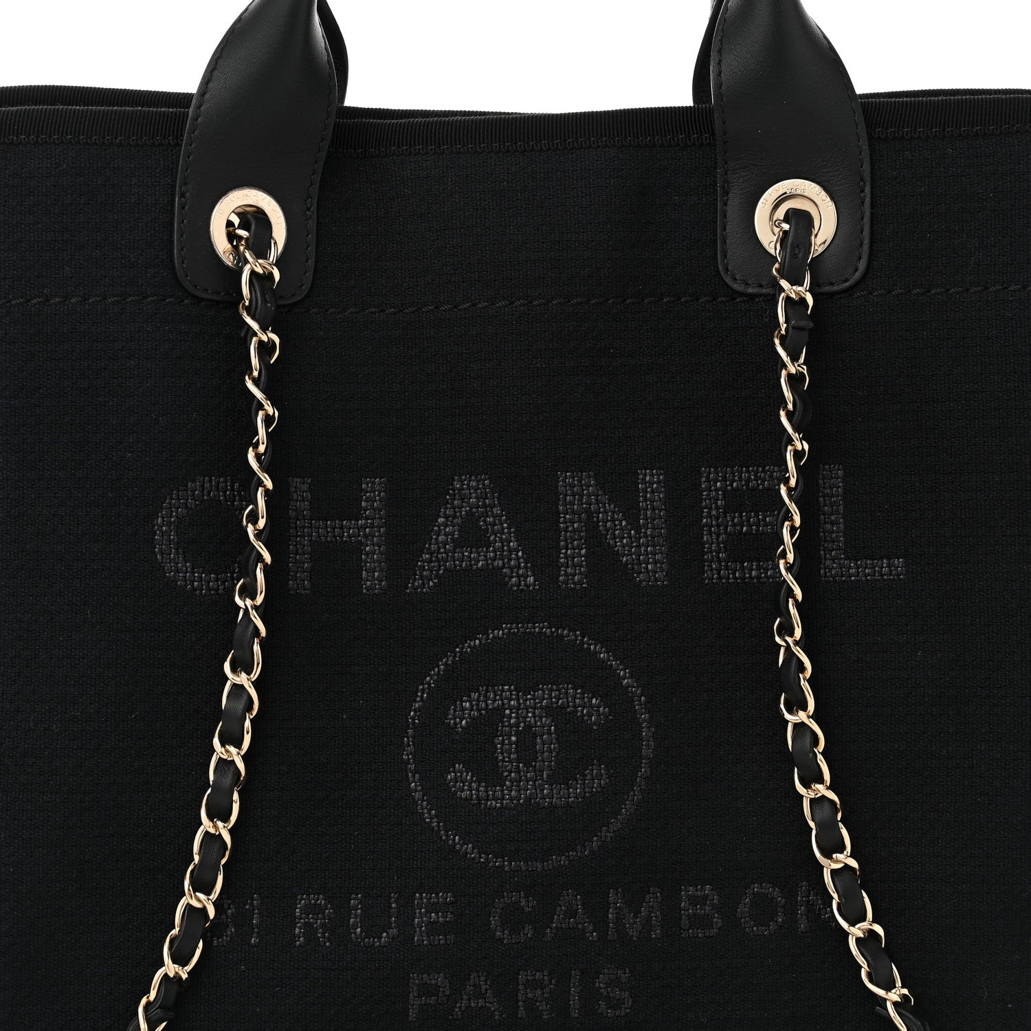 Chanel Mixed Fibers Small Deauville Tote Blue 9 of 11