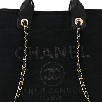Chanel Mixed Fibers Small Deauville Tote Blue 9 of 11