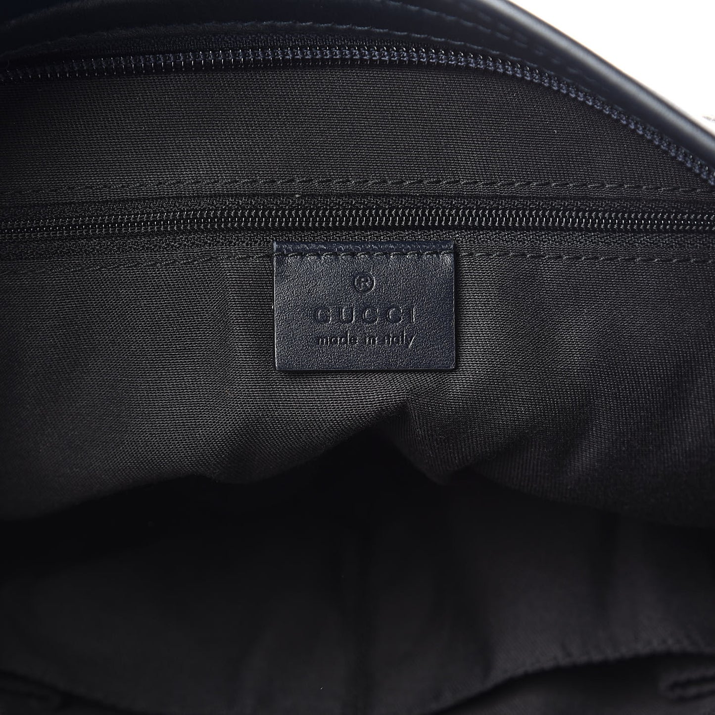 GG Supreme Monogram Web Flat Messenger Bag Navy