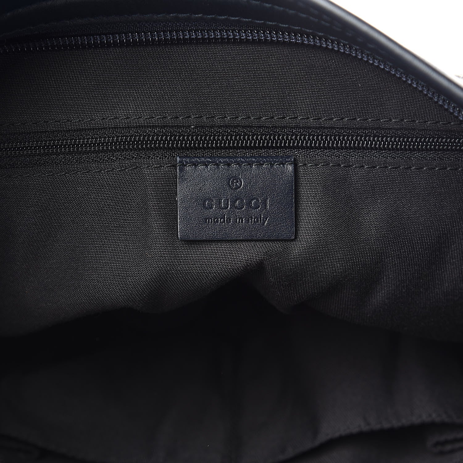 Gucci GG Supreme Monogram Web Flat Messenger Bag Navy 6 of 10