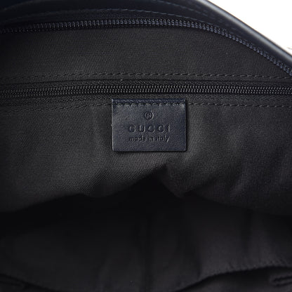 Gucci GG Supreme Monogram Web Flat Messenger Bag Navy 6 of 10