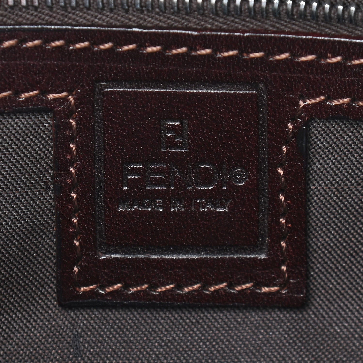 Fendi Zucca Top Handle Tote Tobacco 6 of 8