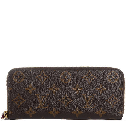 Louis Vuitton Monogram Clemence Wallet Fuchsia 1 of 8