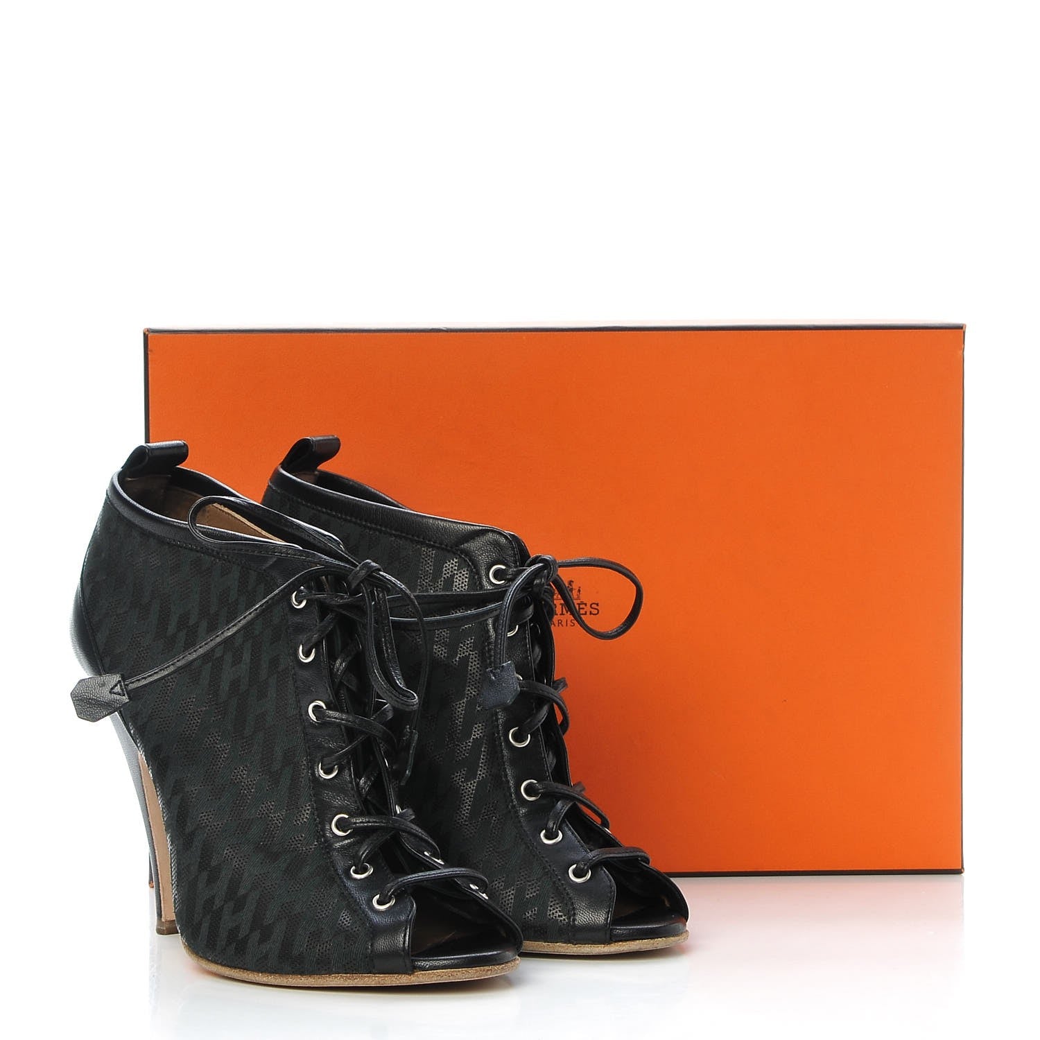 Hermes Nappa Perfore Grenade Pumps 36.5 Black 18 of 18