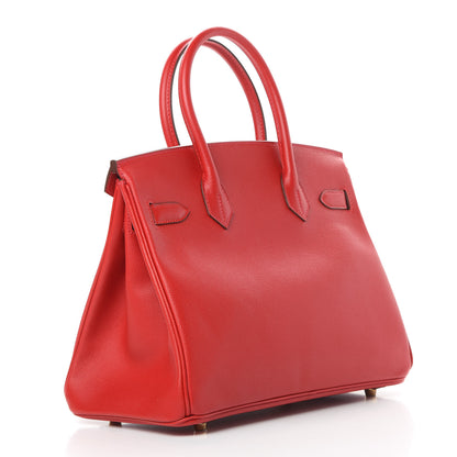 Hermes Epsom Birkin 30 Rouge Casaque 3 of 12