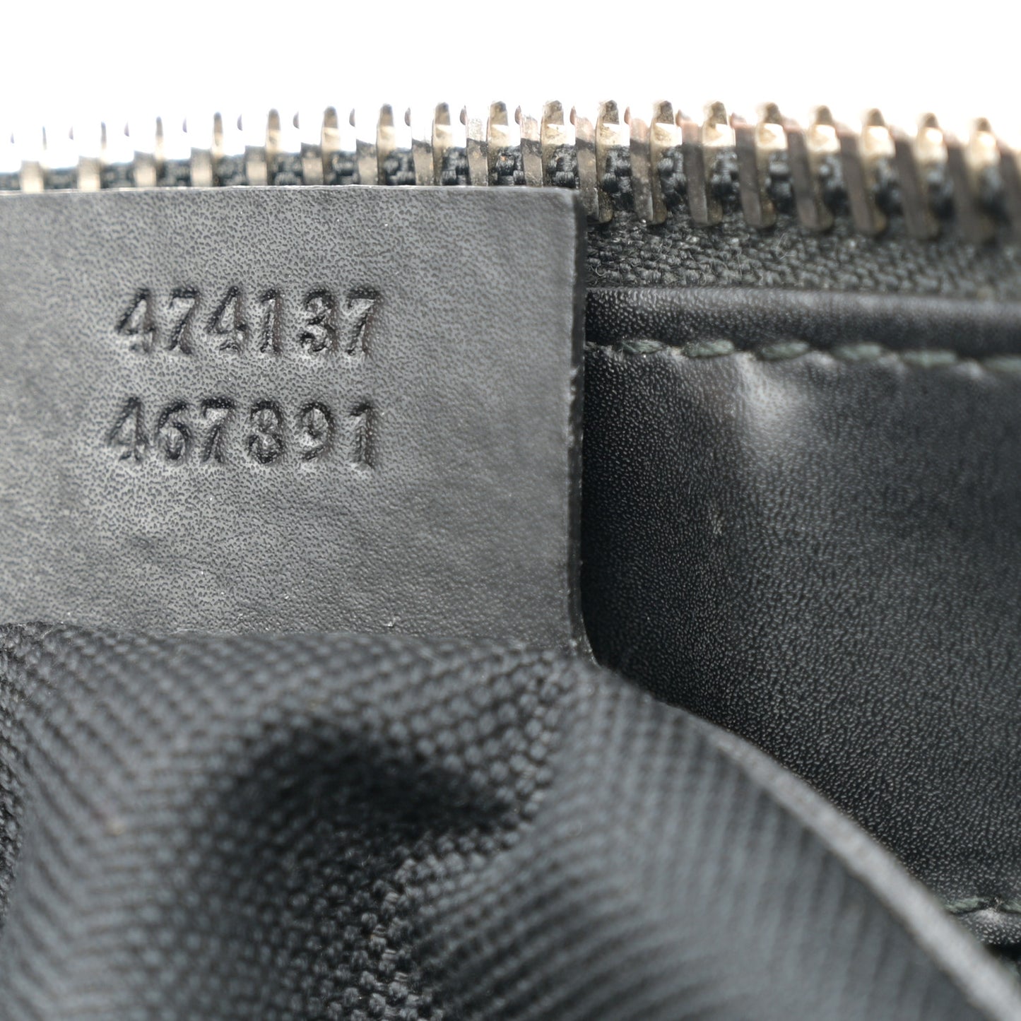 GG Supreme Monogram Appia Calfskin Web Flat Messenger Bag Black Grey