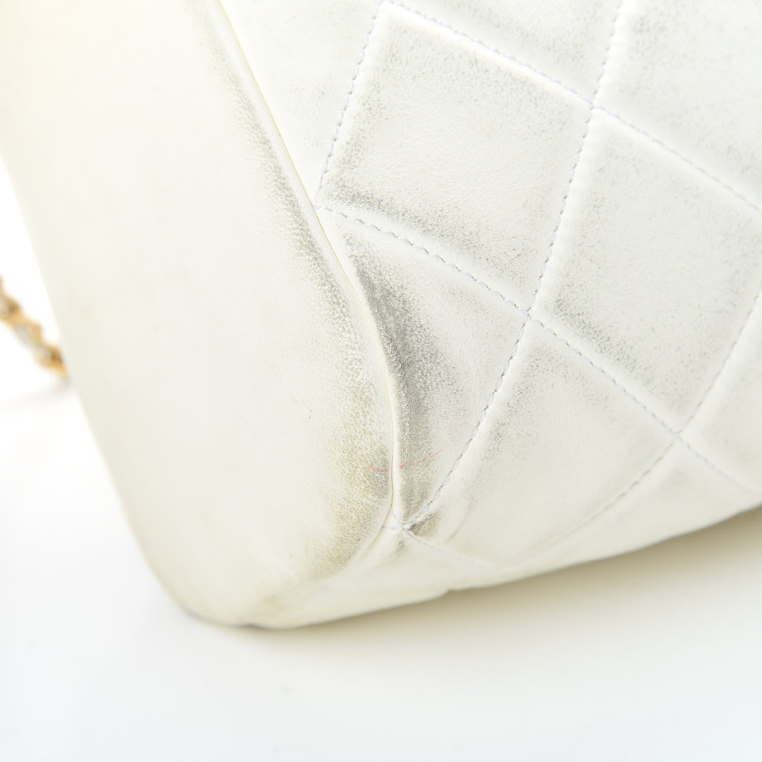 Chanel Lambskin Quilted Large Side-Packs White 15 of 28