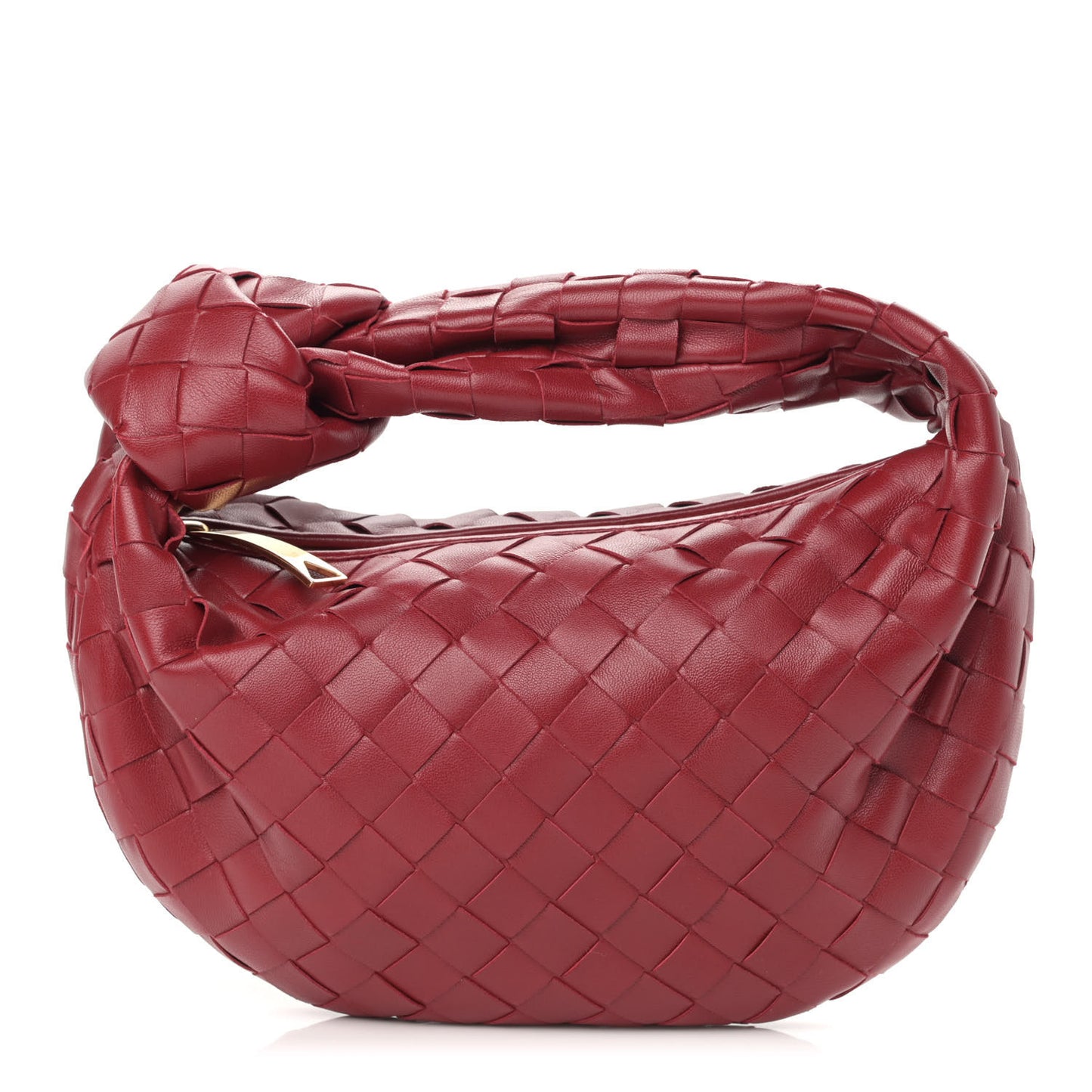 Nappa Intrecciato Mini Jodie Dark Red