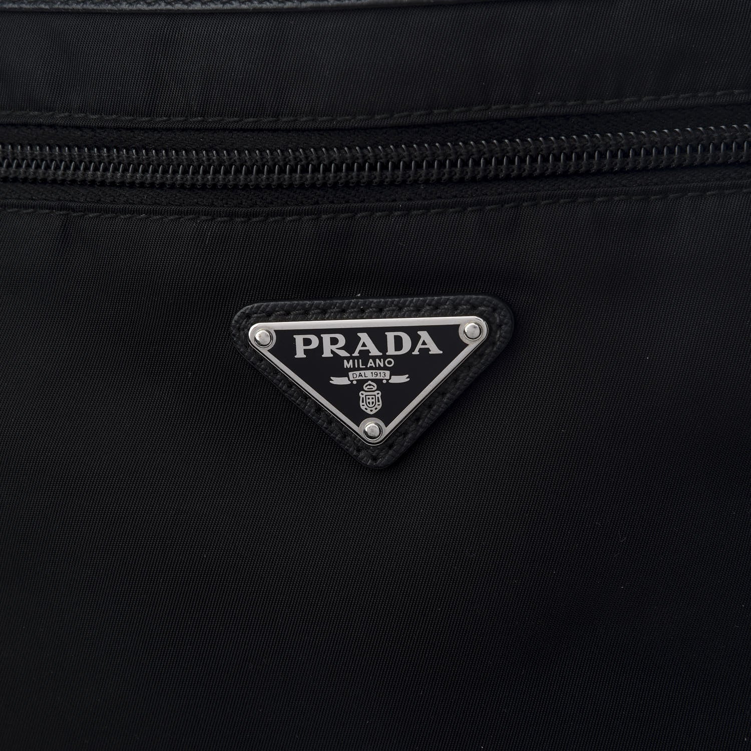 Prada Nylon Flat Messenger Bag Black 8 of 8