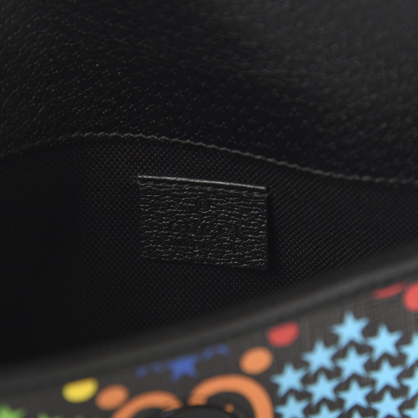 GG Supreme Monogram Psychedelic Slim Belt Bag Black