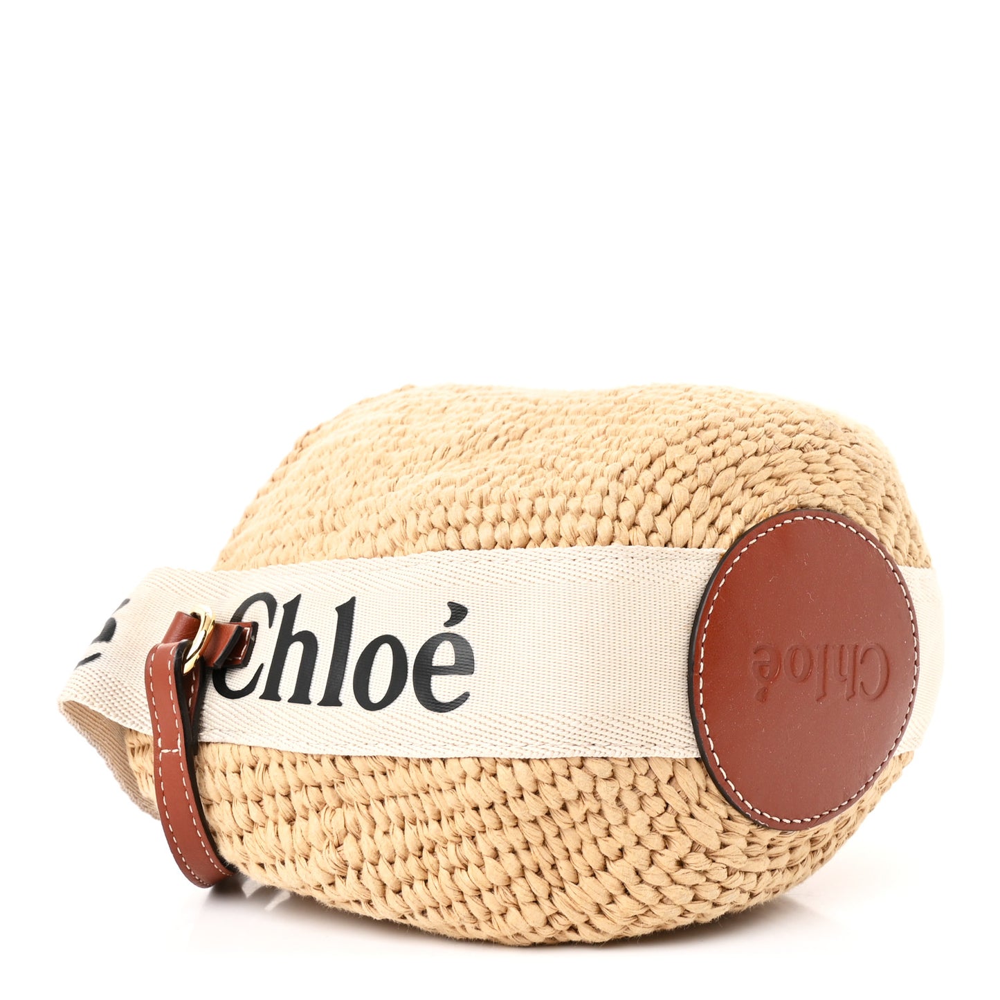 Natural Woven Fiber Small Woody Basket