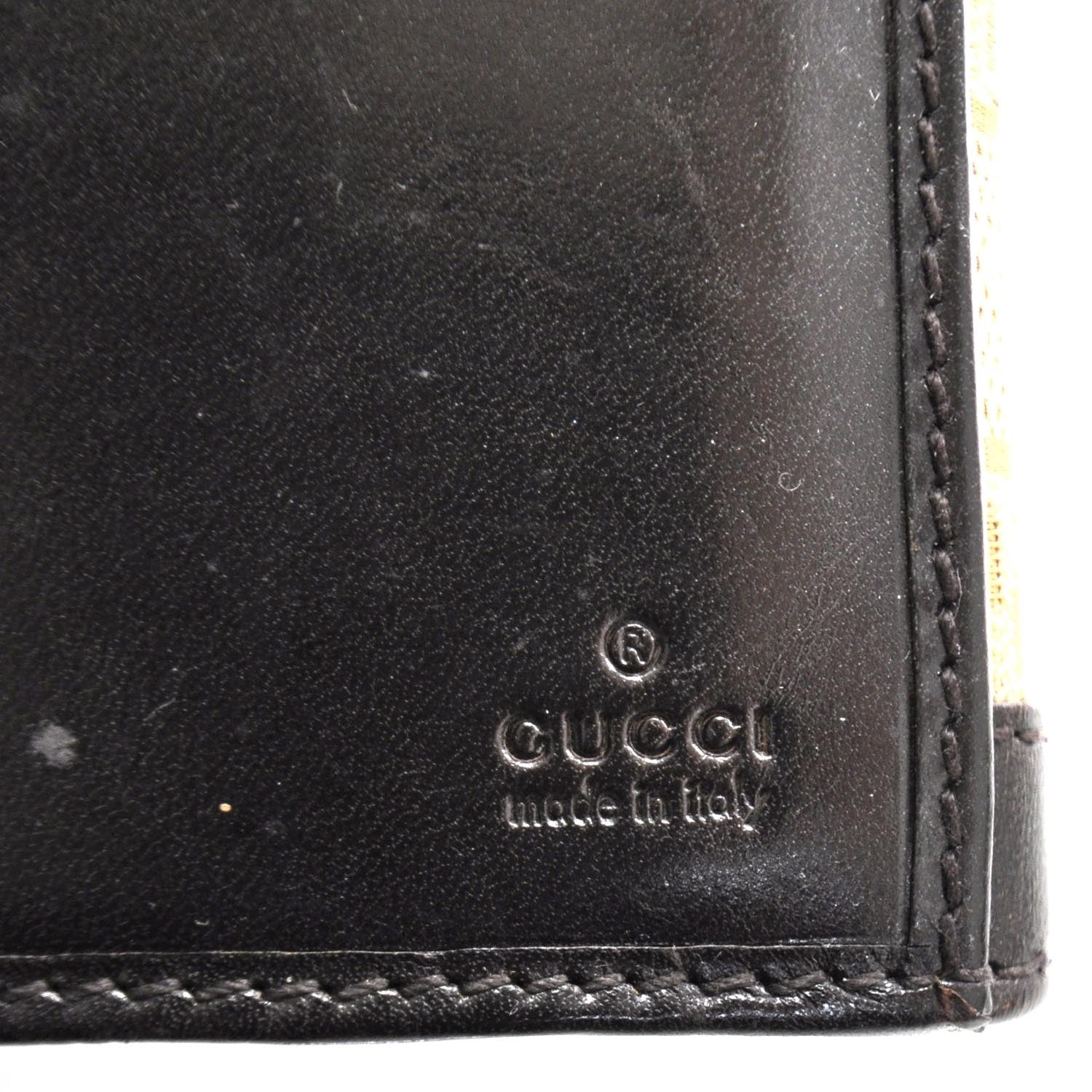 Gucci Monogram Crocodile Web Continental Wallet 6 of 9
