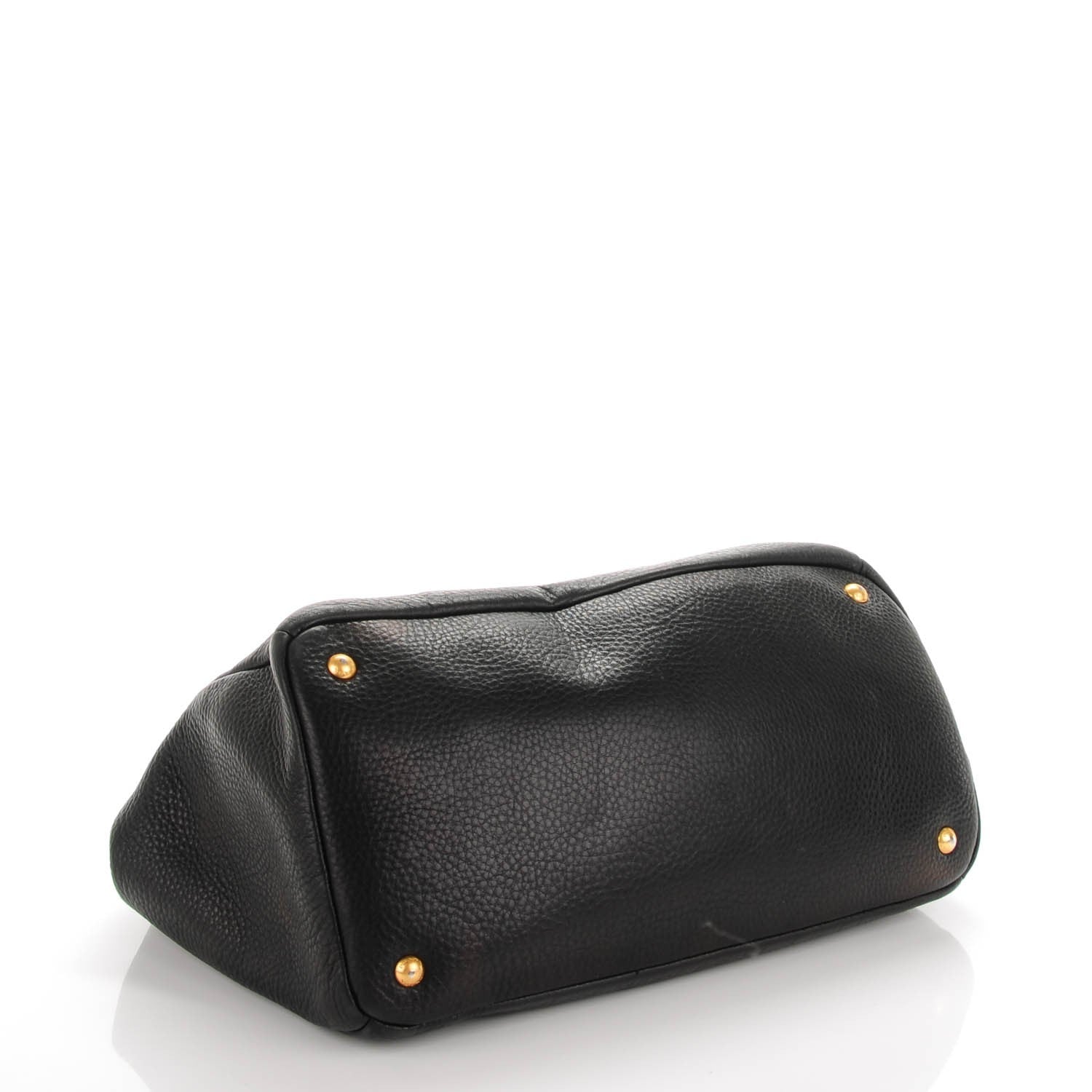 Prada Vitello Daino Tote Nero Black 4 of 8