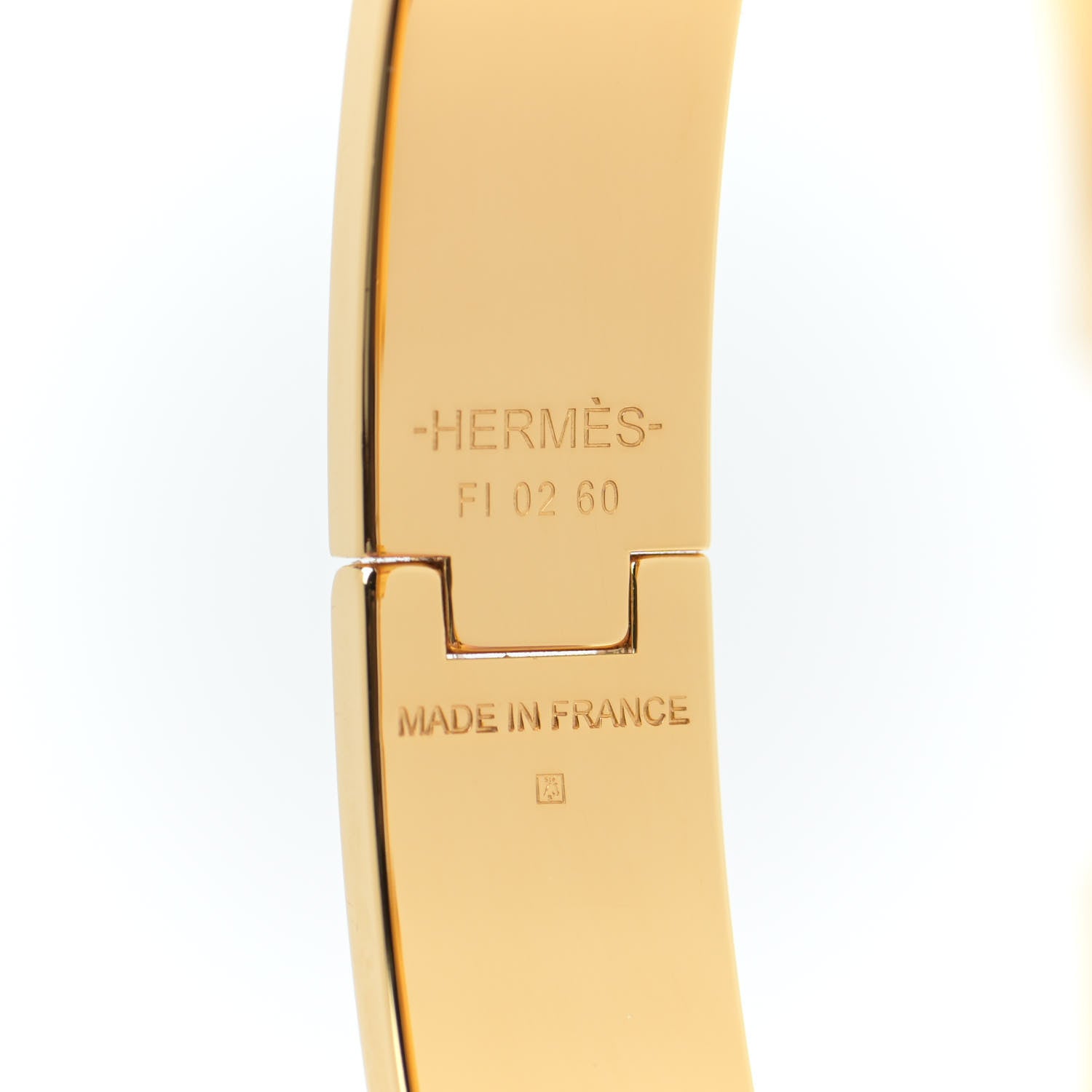 Hermes Matte Enamel Narrow Clic Clac HH Bracelet GM Etain 5 of 7