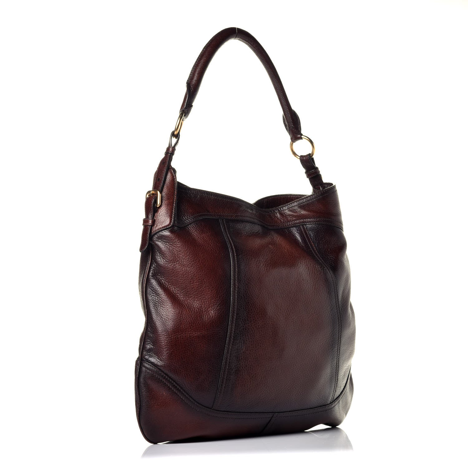 Prada Cervo Antik Hobo Cacao Sfumato 3 of 8