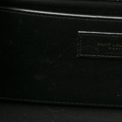 Saint Laurent Grain De Poudre Medium Classic Monogram Kate Tassel Satchel Black 10 of 13