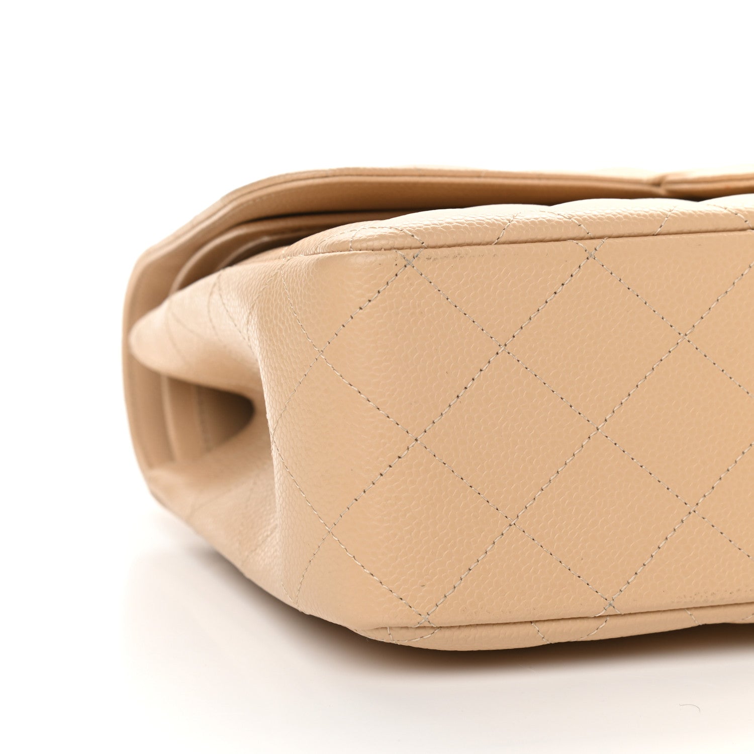 Chanel Caviar Quilted Jumbo Double Flap Beige Clair 8 of 9