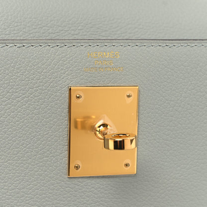 Hermes Evercolor Kelly Retourne 28 Bleu Glacier 6 of 13