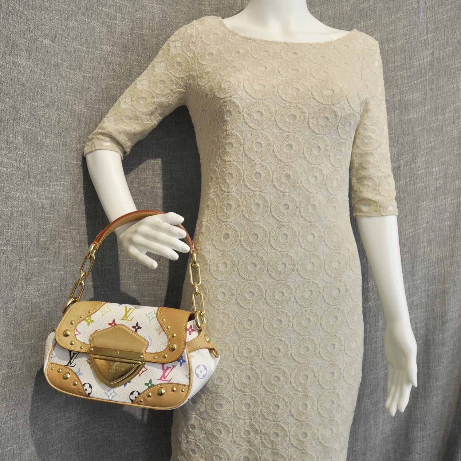 Louis Vuitton Monogram Multicolor Marilyn White 10 of 10