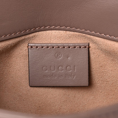 Gucci Calfskin Matelasse Super Mini GG Marmont Shoulder Bag Porcelain Rose 6 of 9
