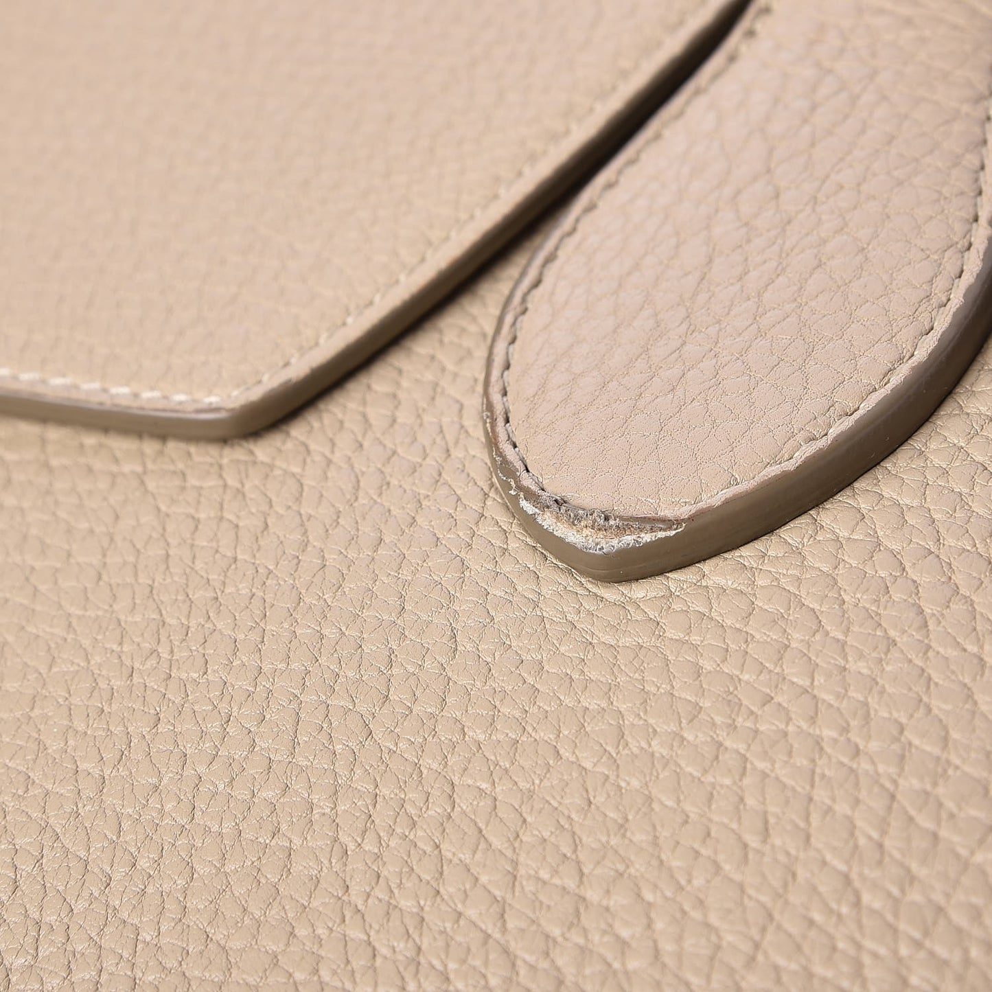 Crisped Calfskin Small Tie Knot Tote Light Taupe