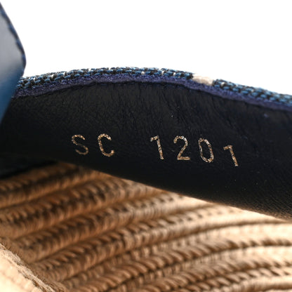 Louis Vuitton Monogram Denim Maia Wedge Sandal 36.5 8 of 11