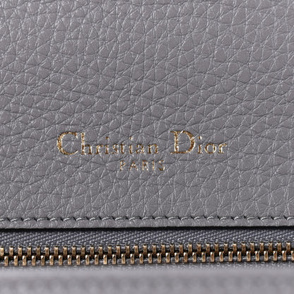Christian Dior Grained Calfskin Medium Diorama Flap Bag Grey 5 of 9