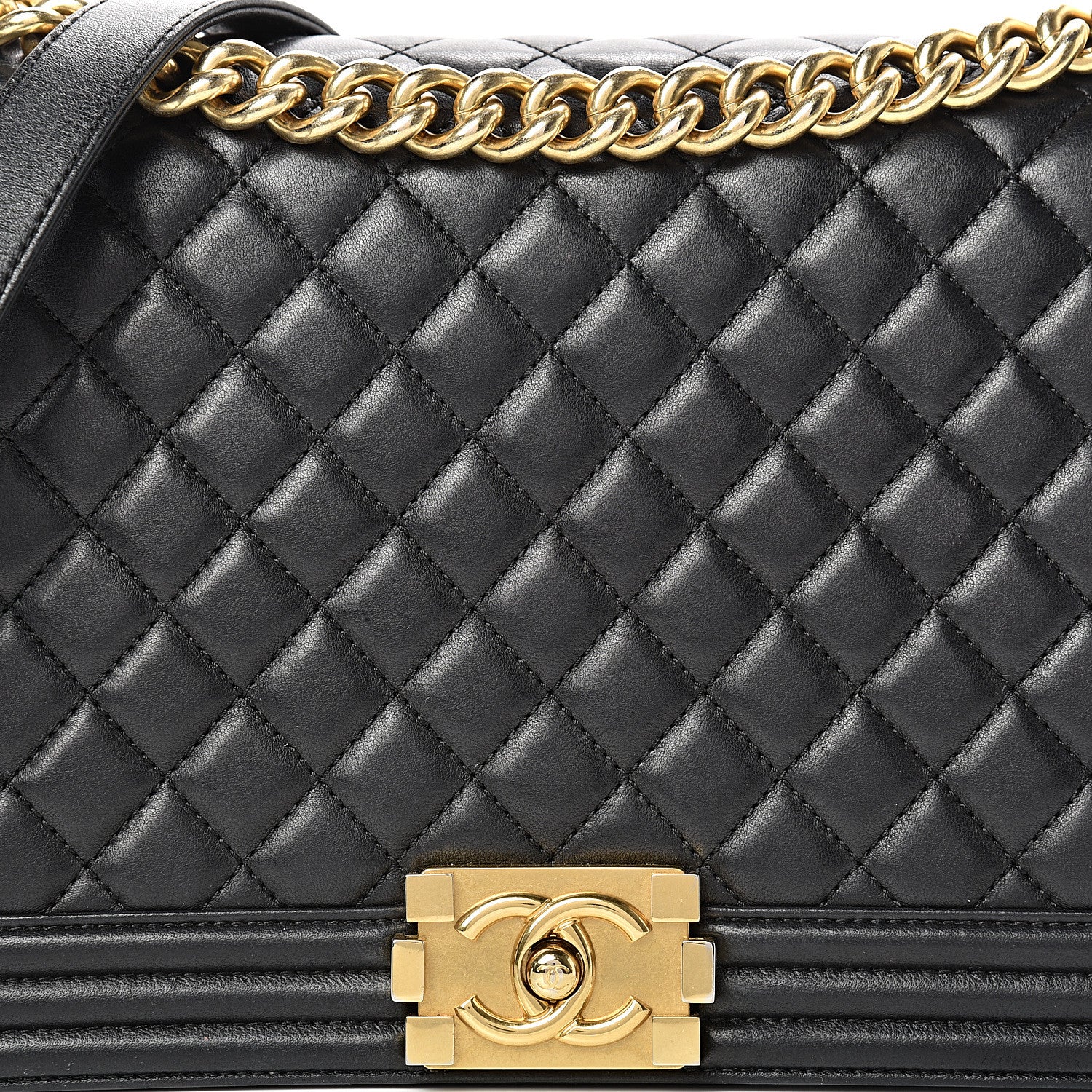 Chanel Lambskin Quilted New Medium Boy Flap Black 7 of 19