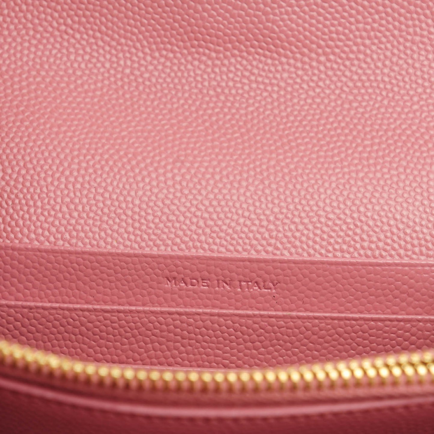 Grain De Poudre Matelasse Chevron Small Monogram Flap Wallet Old Rose