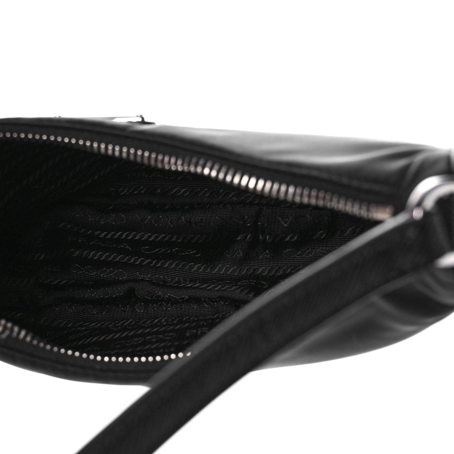 Tessuto Nylon Saffiano Mini Re-Edition 2005 Bag Black