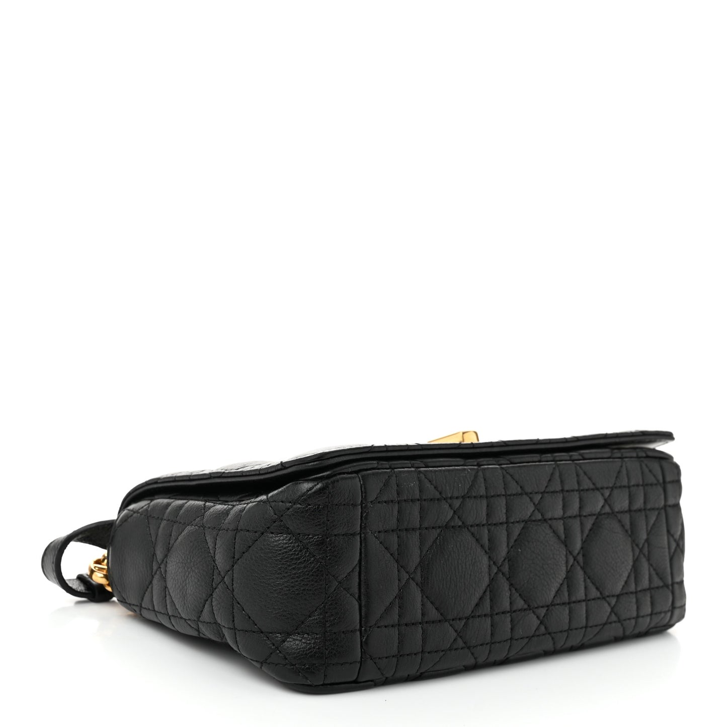 Calfskin Cannage Small Caro Bag Black
