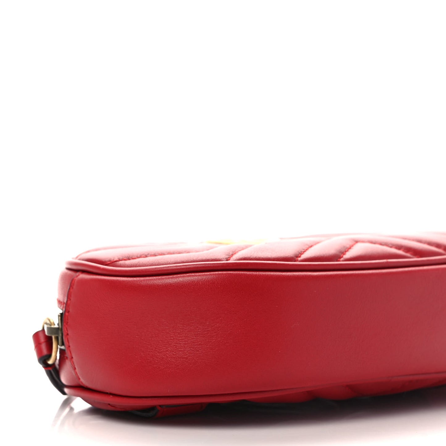 Calfskin Matelasse GG Marmont Belt Bag 95 38 Hibiscus Red