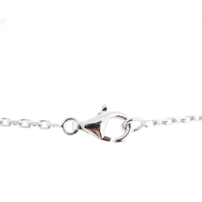 Van Cleef & Arpels 18K White Gold Mother of Pearl Magic Alhambra Pendant Necklace 5 of 7