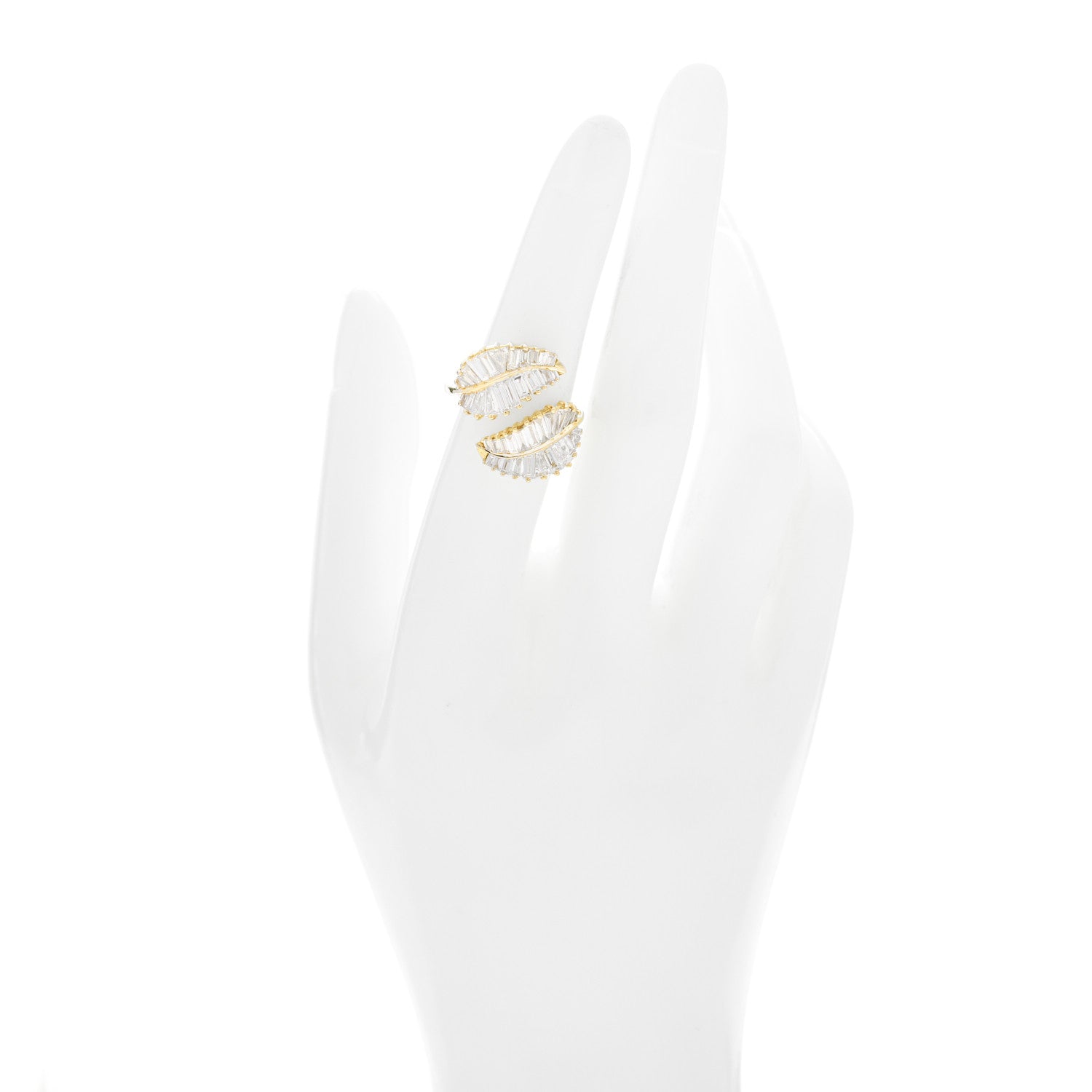 Anita Ko 18K Yellow Gold Diamond Classic Leaf Ring 52 6 2 of 6