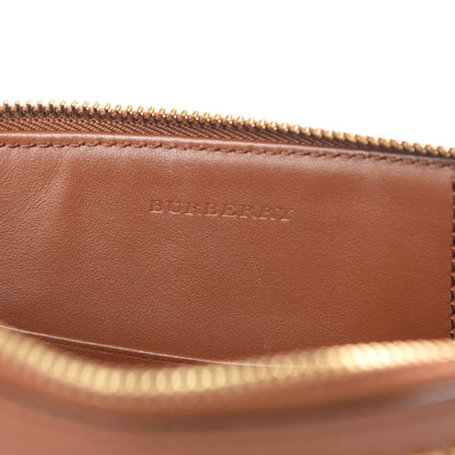 Burberry Haymarket Check Peyton Crossbody Clutch Bag Toffee 6 of 12