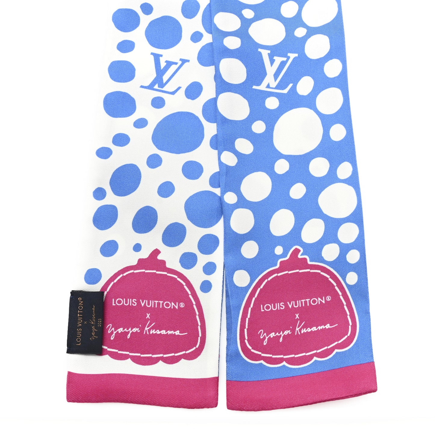 LV x YK Infinity Dots Bandeau Blue White