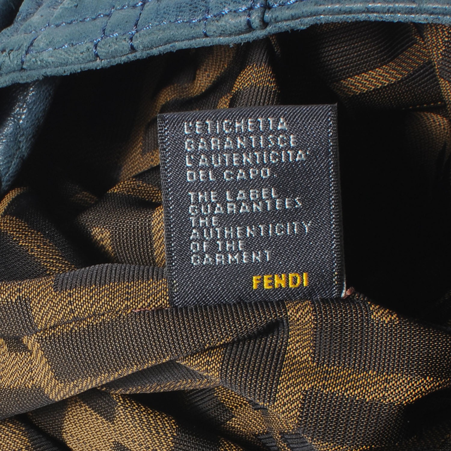 Fendi Nappa Nuvolata Spy Petrolio 8 of 9