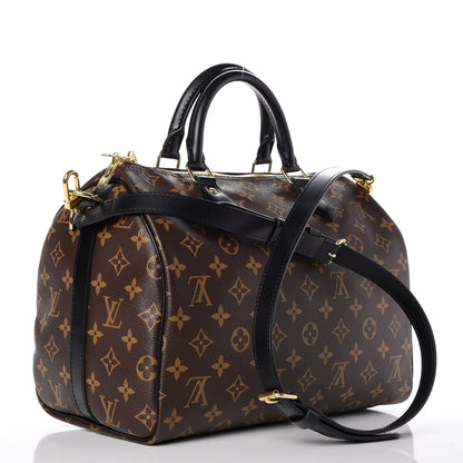 Louis Vuitton Monogram My World Tour Speedy Bandouliere 30 Black 4 of 10