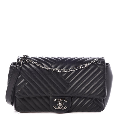 Chanel Lambskin Small CC Crossing Flap Black 1 of 8