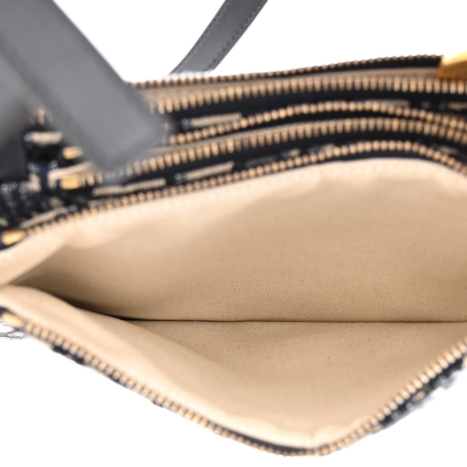 Christian Dior Oblique Saddle Pouch With Strap Navy Blue 5 of 16