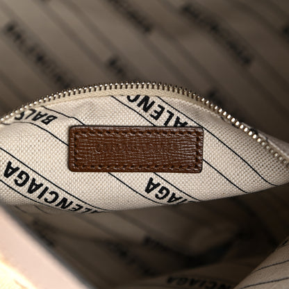 Balenciaga X GUCCI GG Monogram Azalea Calfskin Neo Classic Silver Hardware Medium City Beige Ebony Brown Sugar 7 of 10